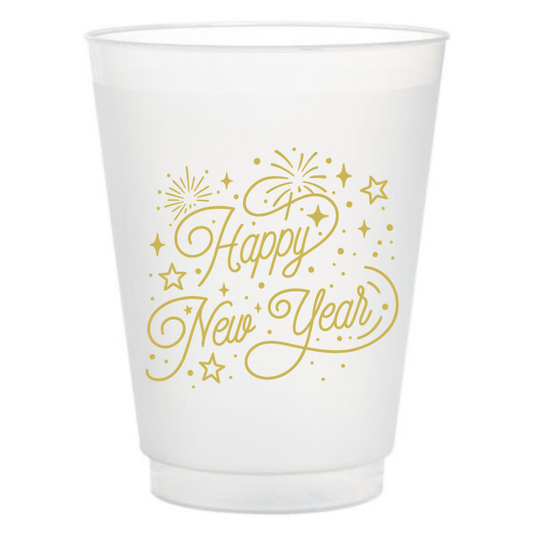 Happy New Year Frosted Cups