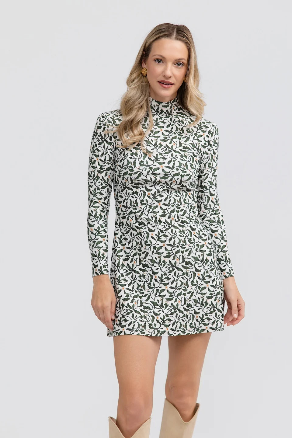 Dottie Dress in Lucky Vines