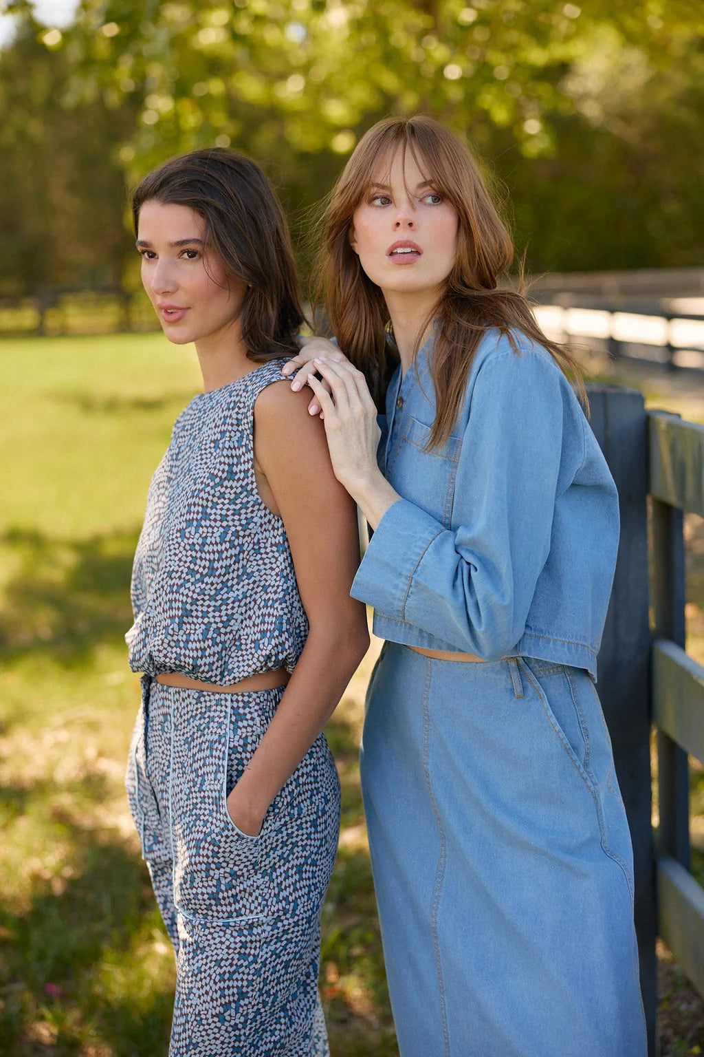 Asbury Skirt in Denim