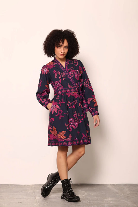 Cara Short Wrap Dress