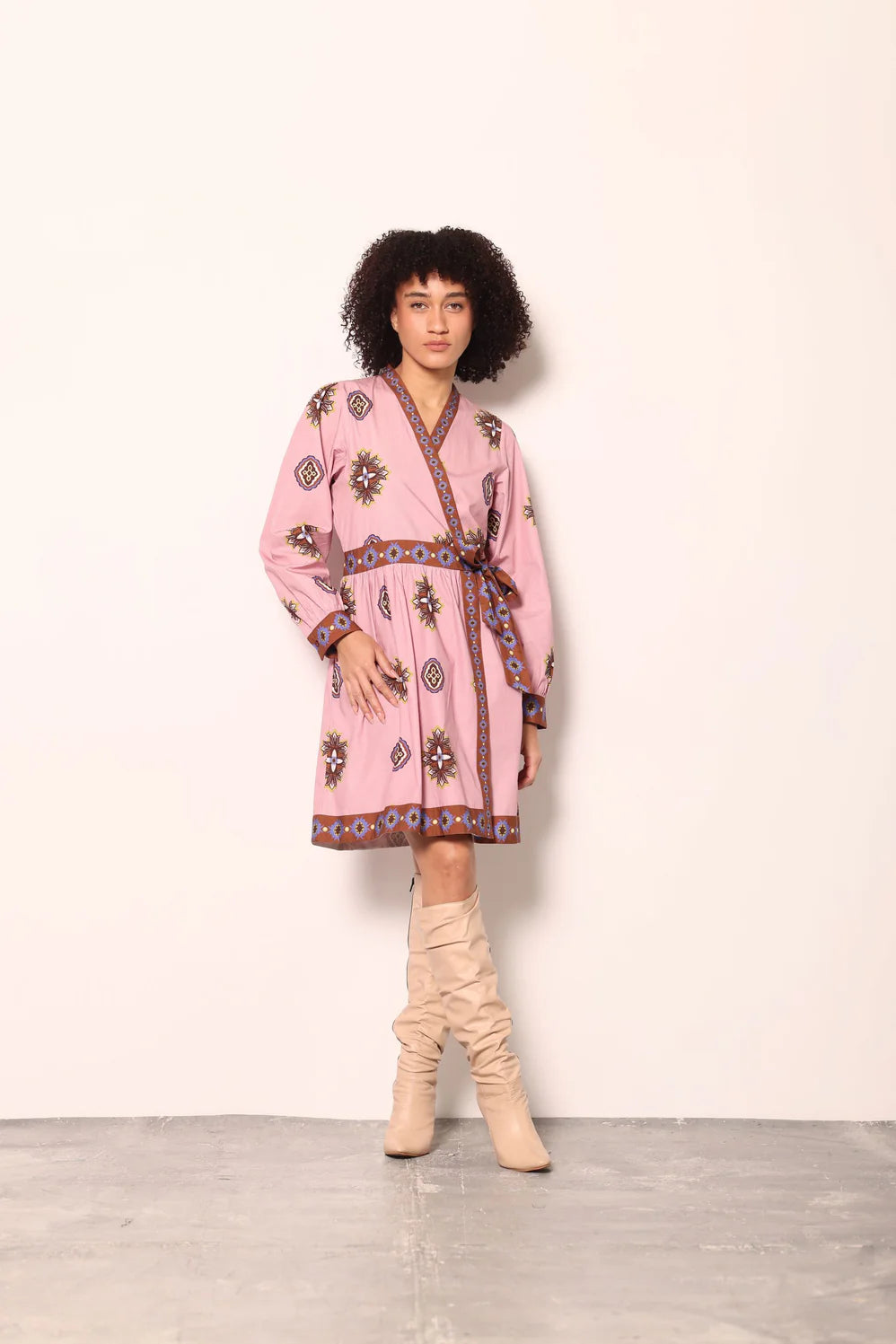 Cara Short Wrap Dress