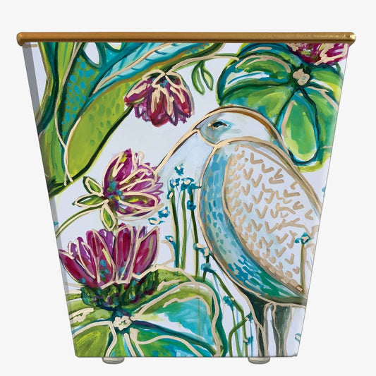 Robin Raymond Heron Afternoon Cachepot Container Only