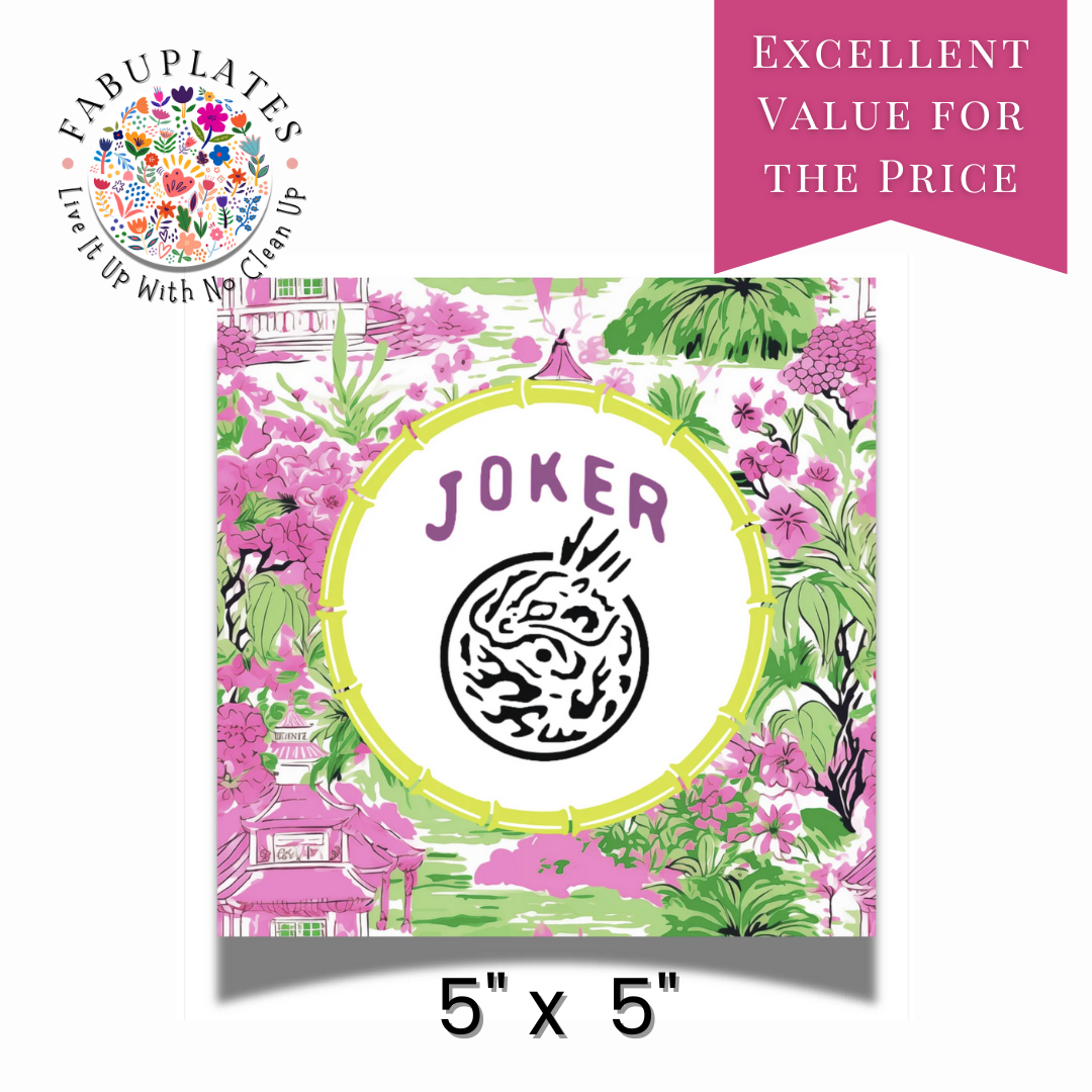 Mahjong Joker 24ct Cocktail Napkin Separates (3ply)