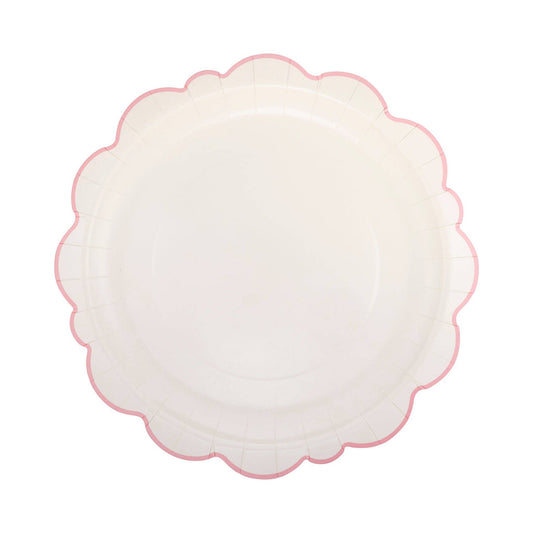 PEM1142 - Pembroke Pink Edge Scallop 12" Plate