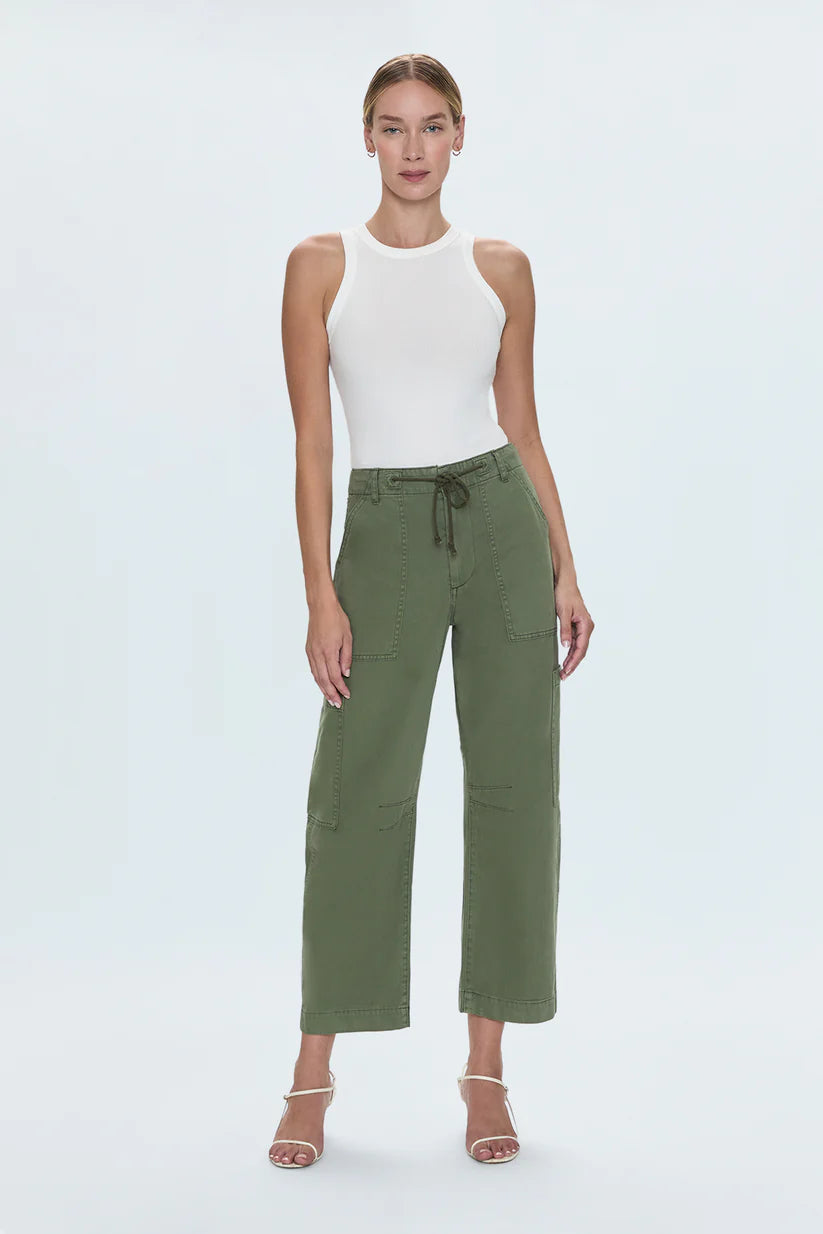 Sabrina Curved Utility Pants in Meadow