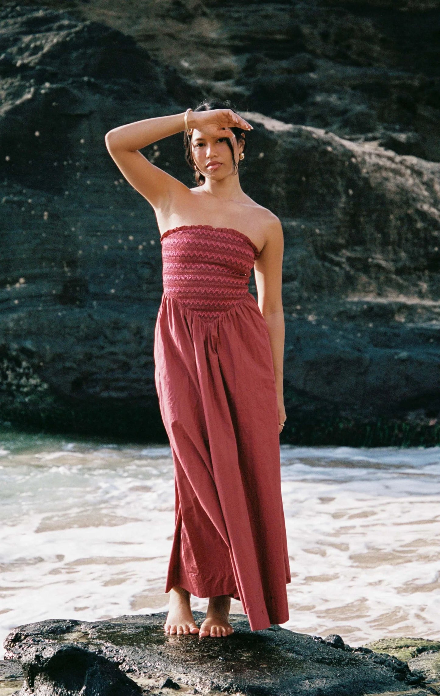 Bella Maxi Dress in Brandy