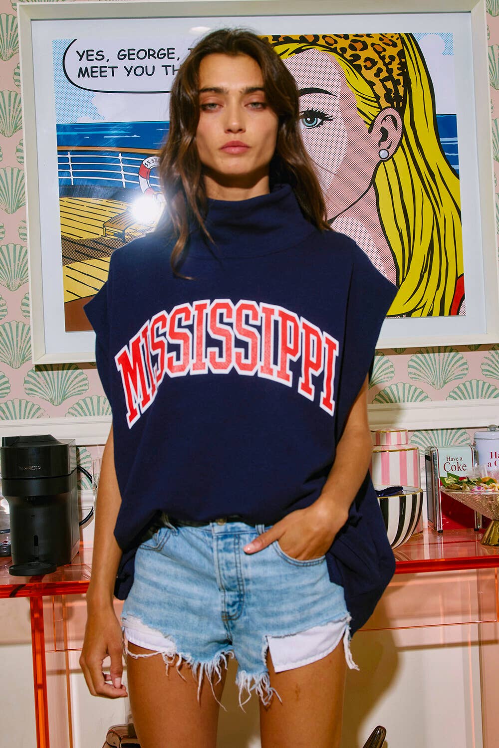 Mississippi Oversized Muscle Capelet