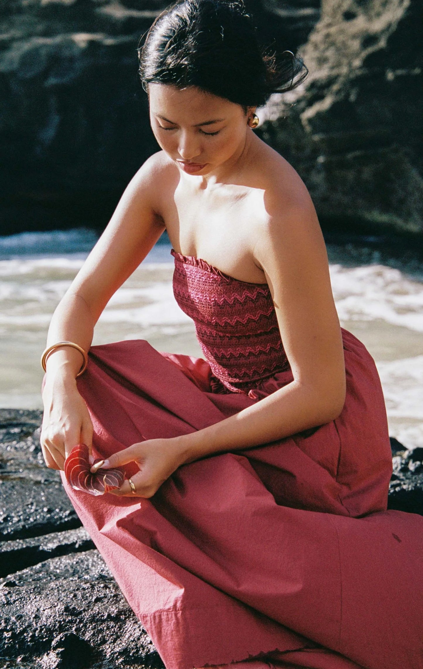 Bella Maxi Dress in Brandy