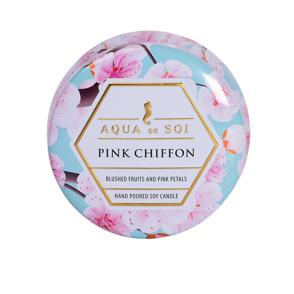 SOi Pink Chiffon 4oz Aqua De SOi Candle Tin