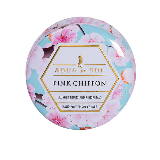 SOi Pink Chiffon 4oz Aqua De SOi Candle Tin
