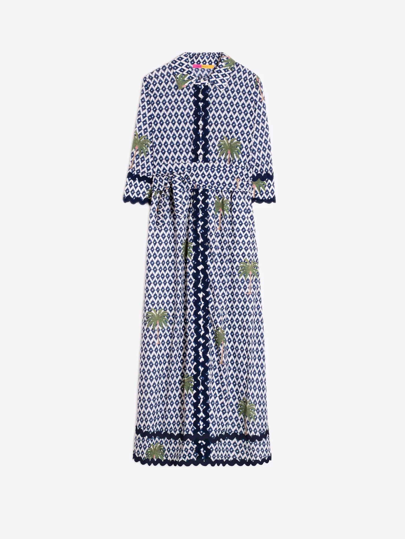 Palm Tree Ikat Dress