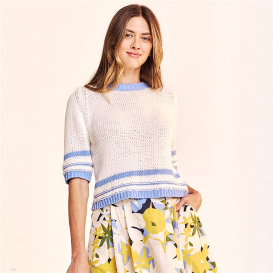 Helsinki Short Sleeve Cotton Sweater