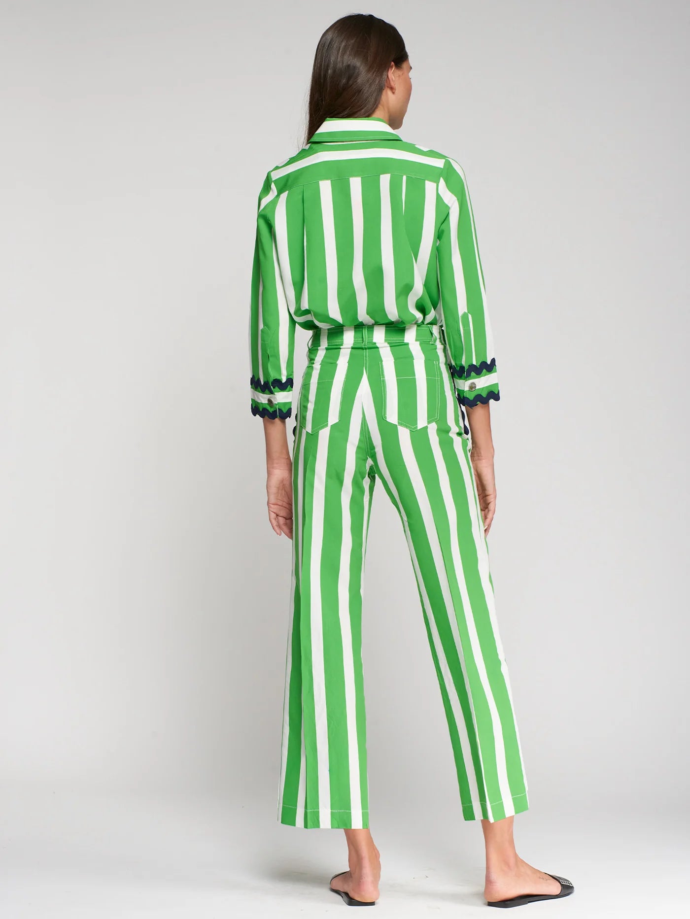 Sailor Striped Ricrac Pants