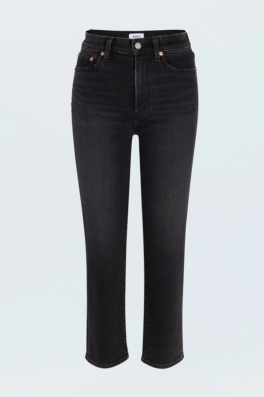 Charlie High Rise Classic Straight in Dark Midnight