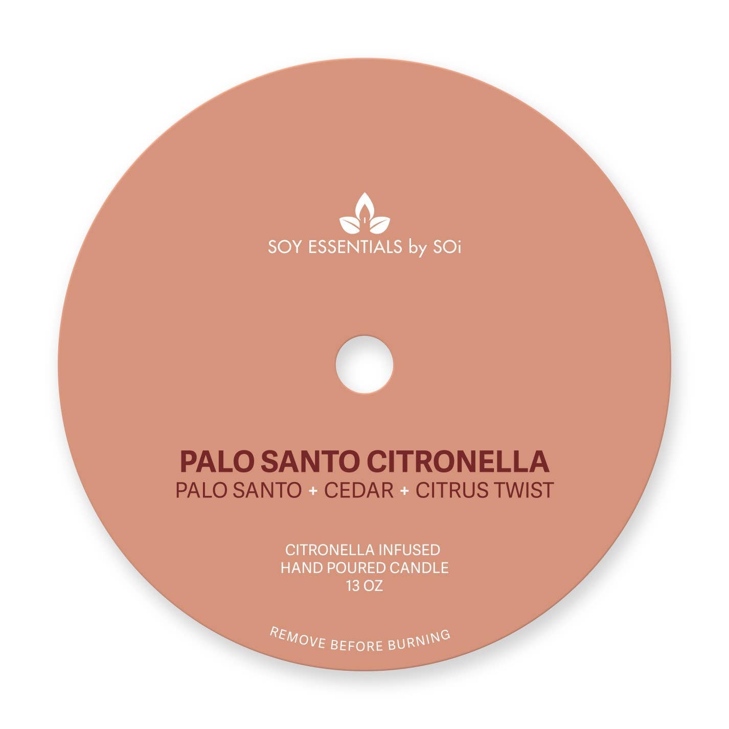 Palo Santo 13oz Two Wick Citronella Candle Limited Edition