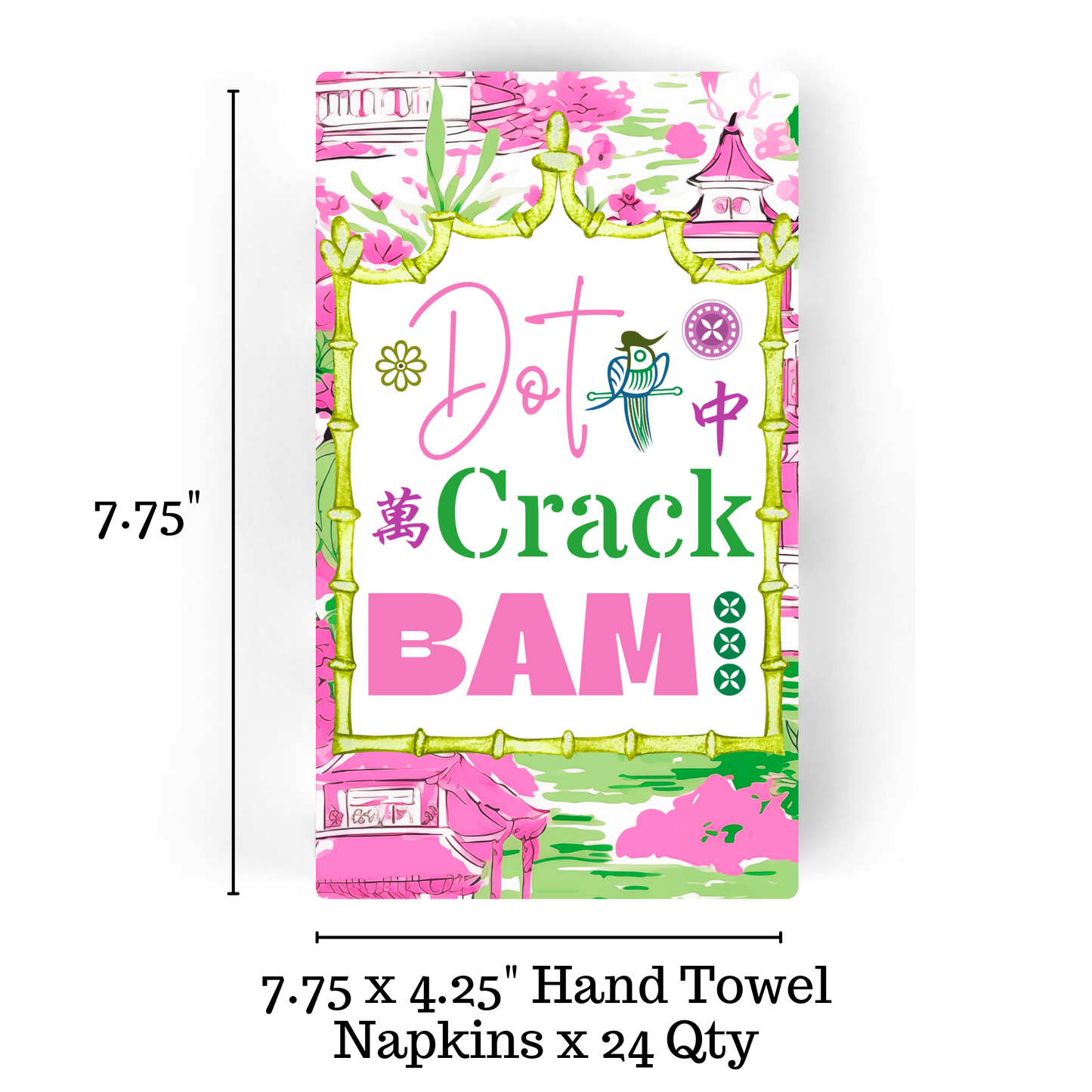 Mahjong 24ct Guest Napkin Separates (3 ply)