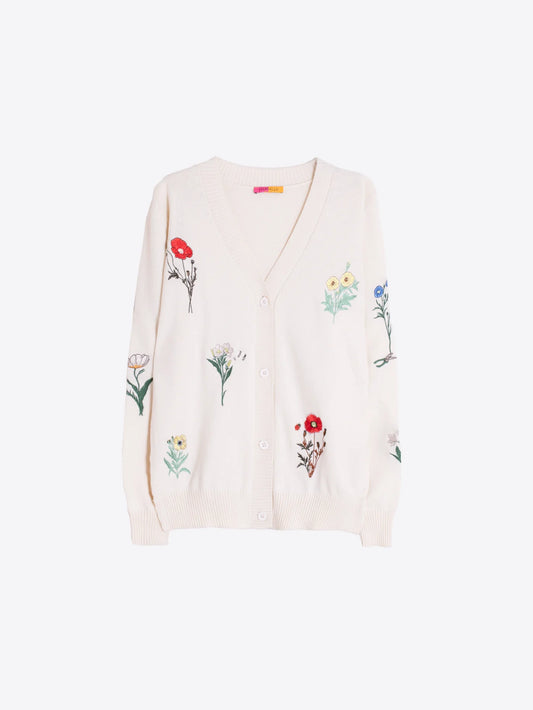 Embroidered Floral Cardigan
