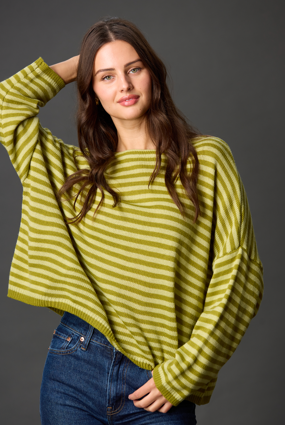 Striped T-Body Sweater