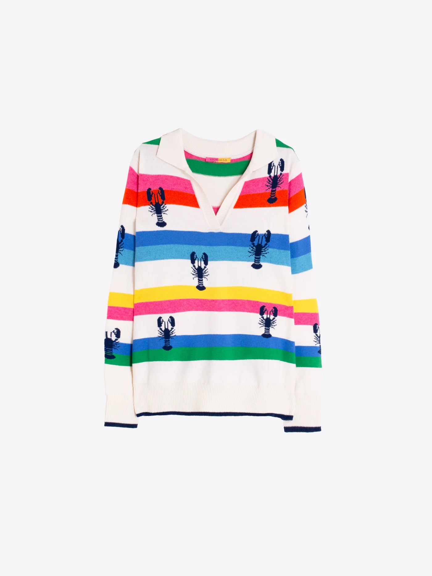 Striped Lobster Knit Sweater