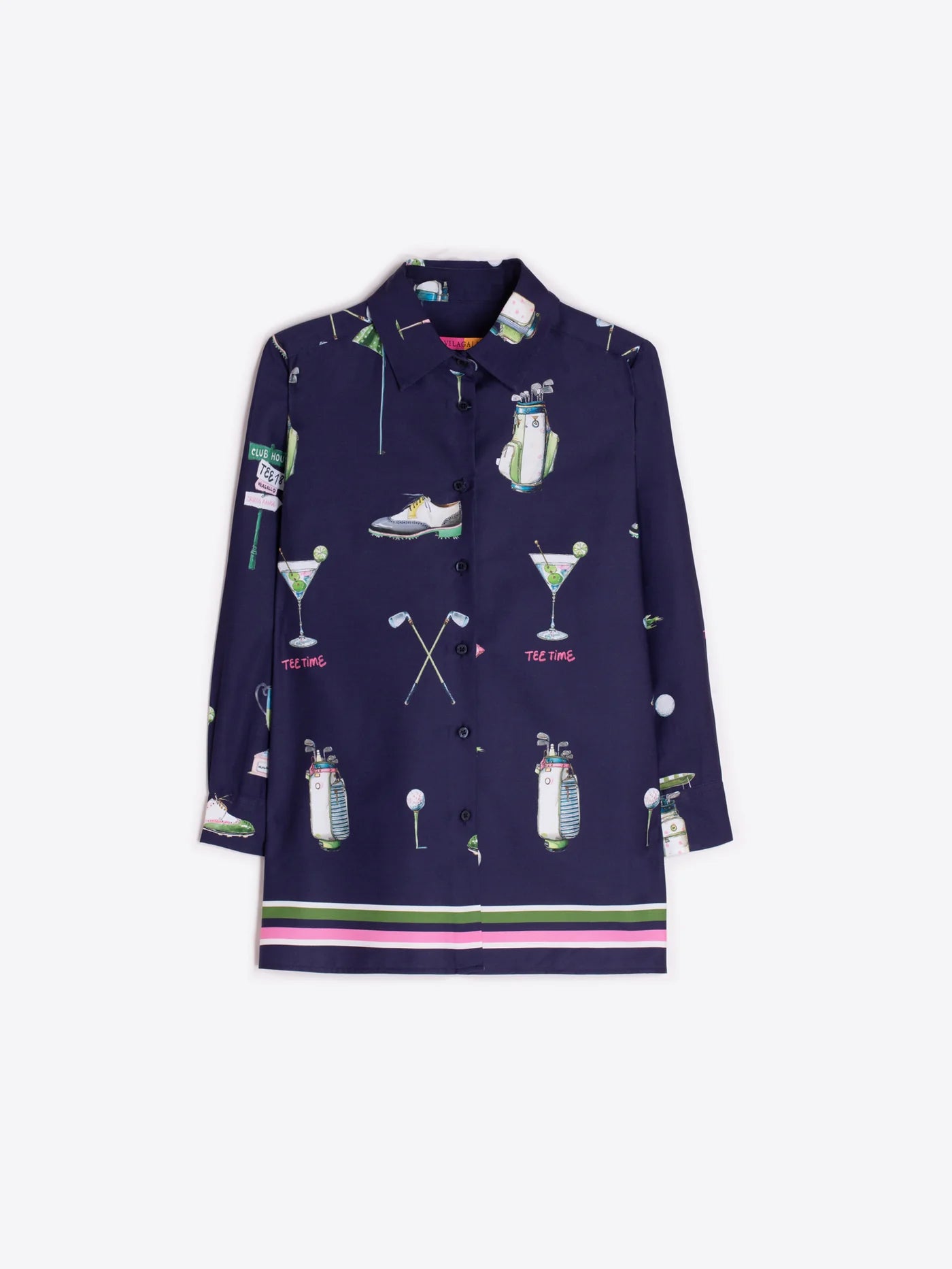 Navy Golf Print Set