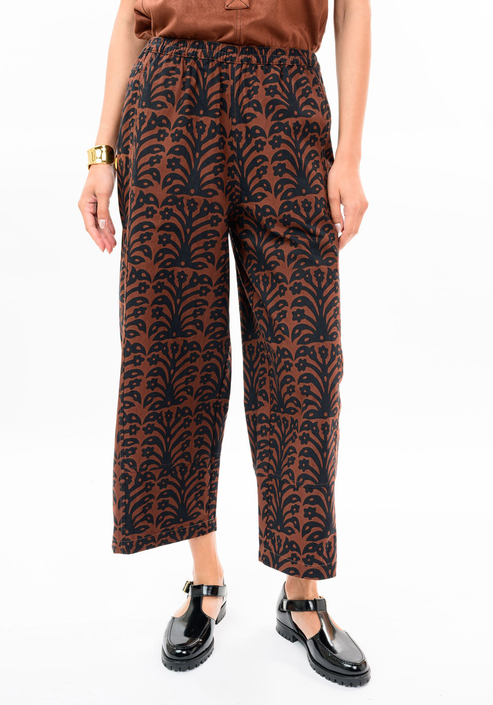 Black Brown Poet Blouse