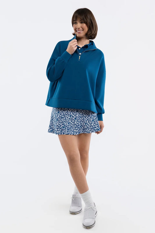 Morgan Quarter Zip in Porcelain