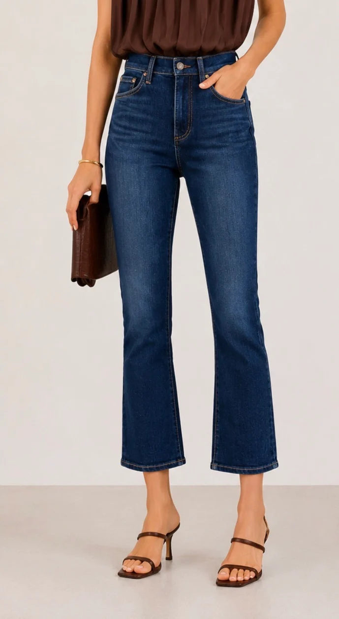 Lennon High Rise Crop Boot in Starstruck