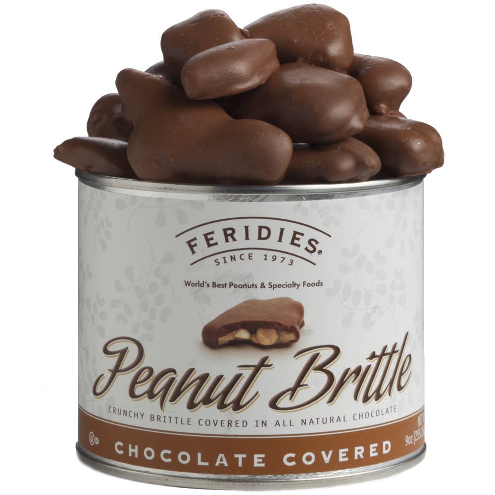 9oz Tin Chocolate Covered Peanut Brittle
