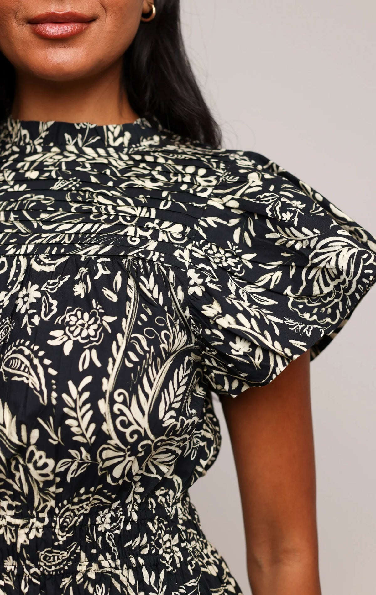 Aisha Dress in Midnight Botanica