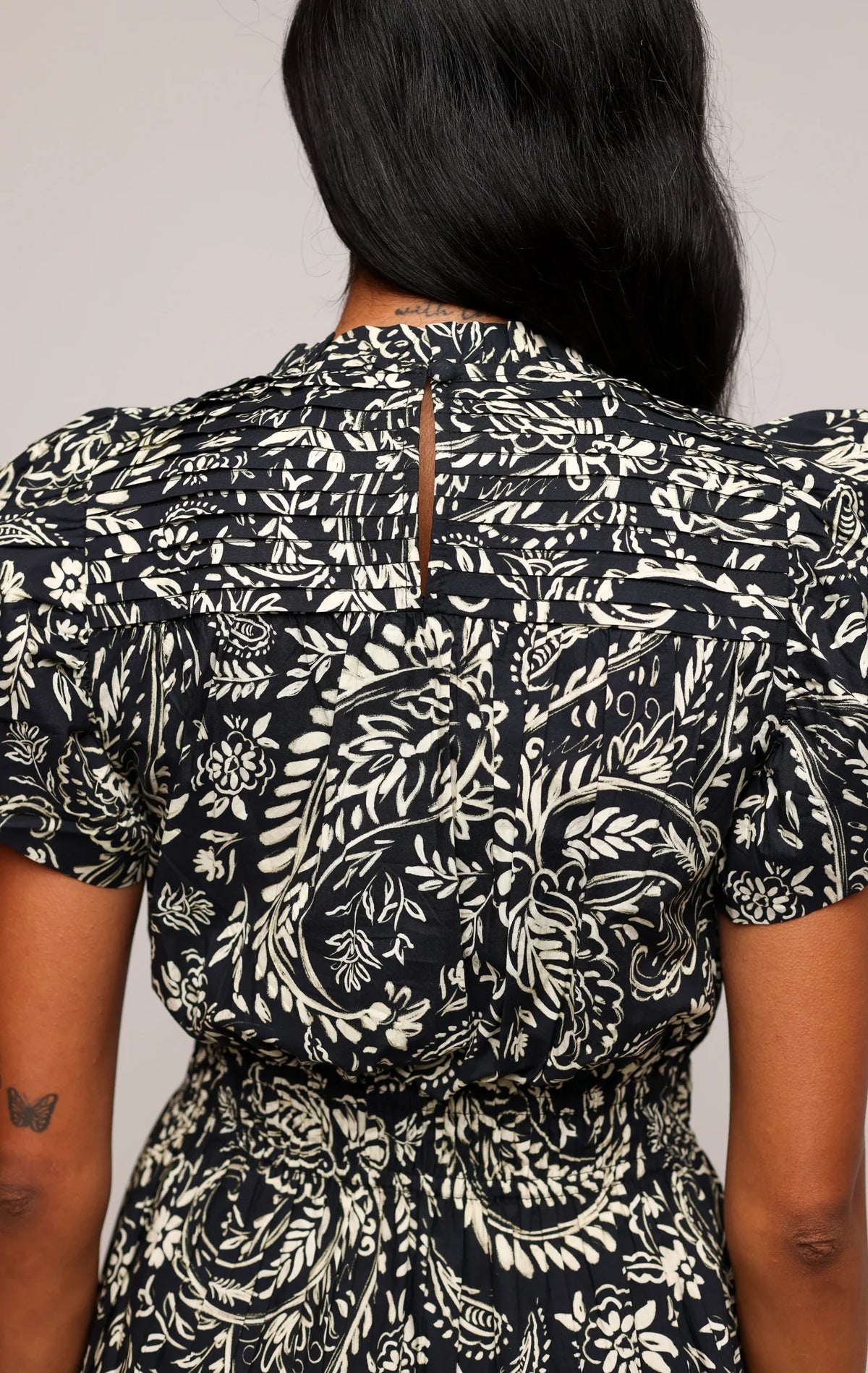 Aisha Dress in Midnight Botanica