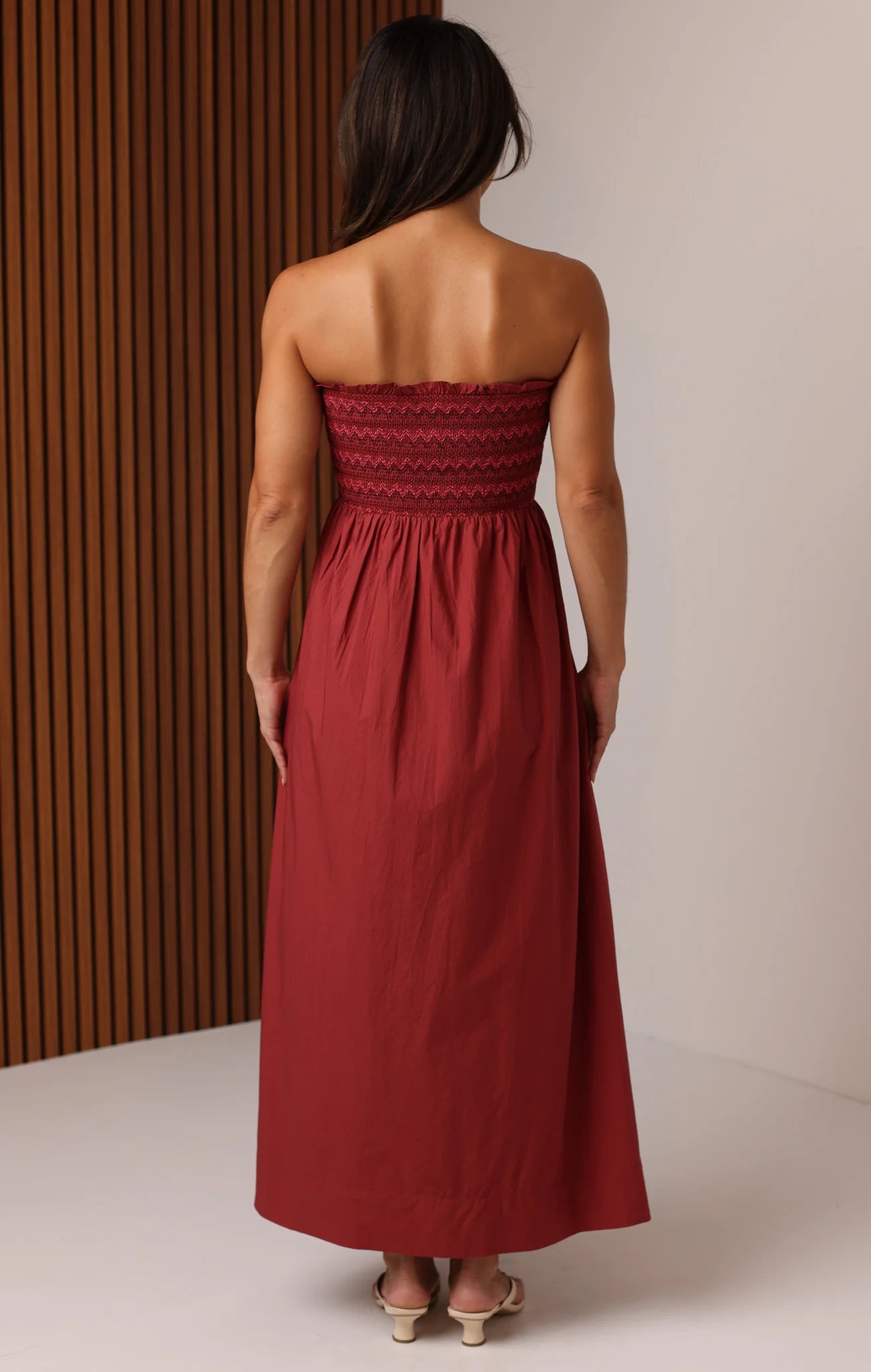 Bella Maxi Dress in Brandy