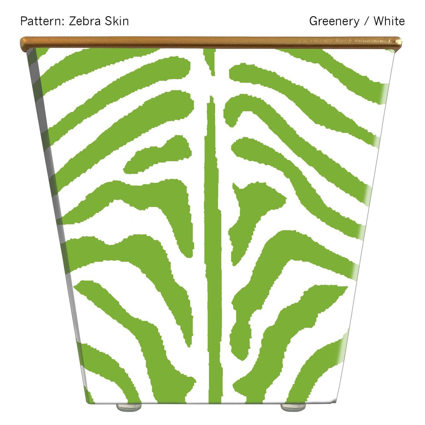 Large Cachepot Container: Zebra