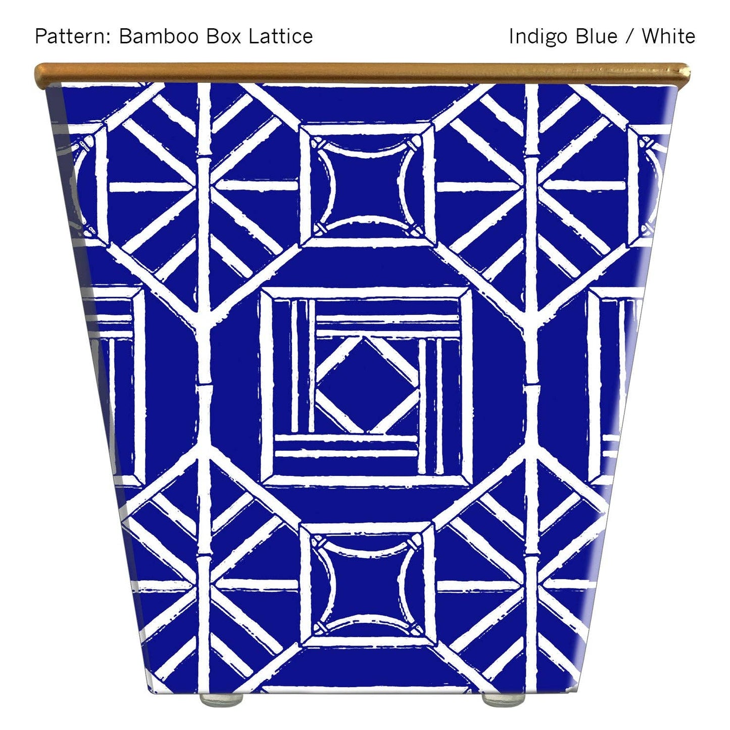 Bamboo Box Lattice Cachepot Candle