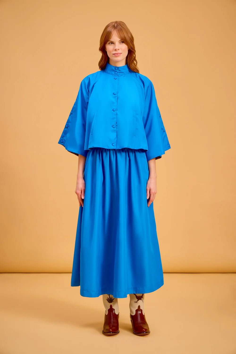 Capelet in True Blue