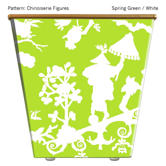 Chinoiserie Figures Cachepot Container Only