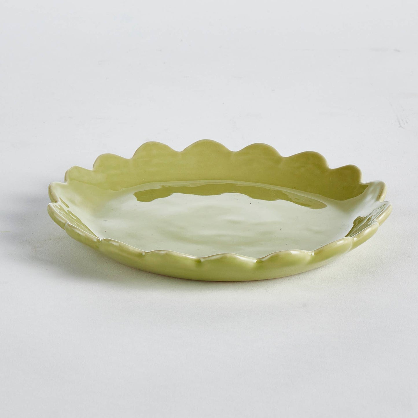 Maddie Round Tray, Green