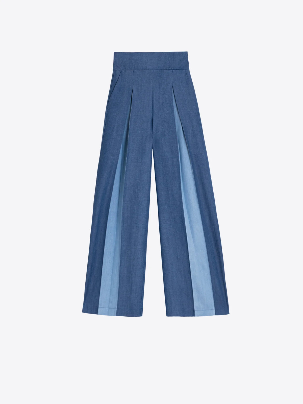 Tencel Chambray Palazzo Trousers