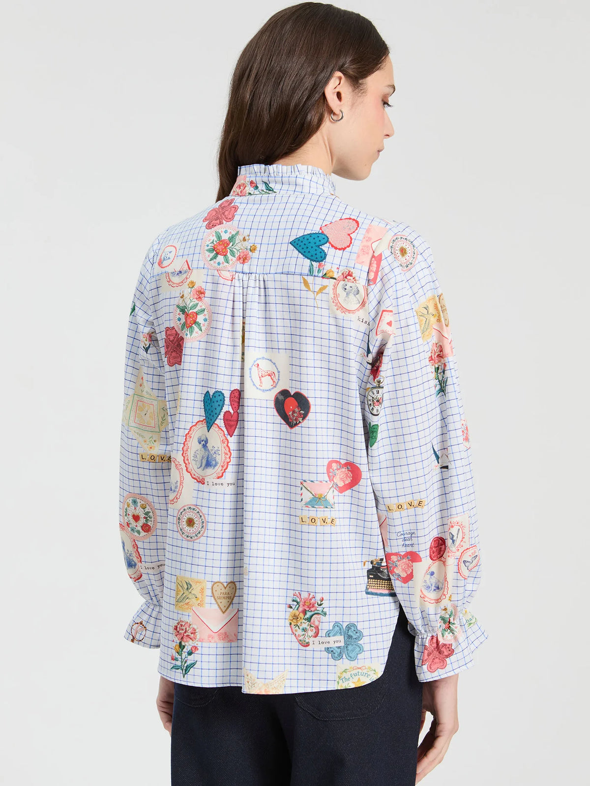 Gingham Love Note Blouse