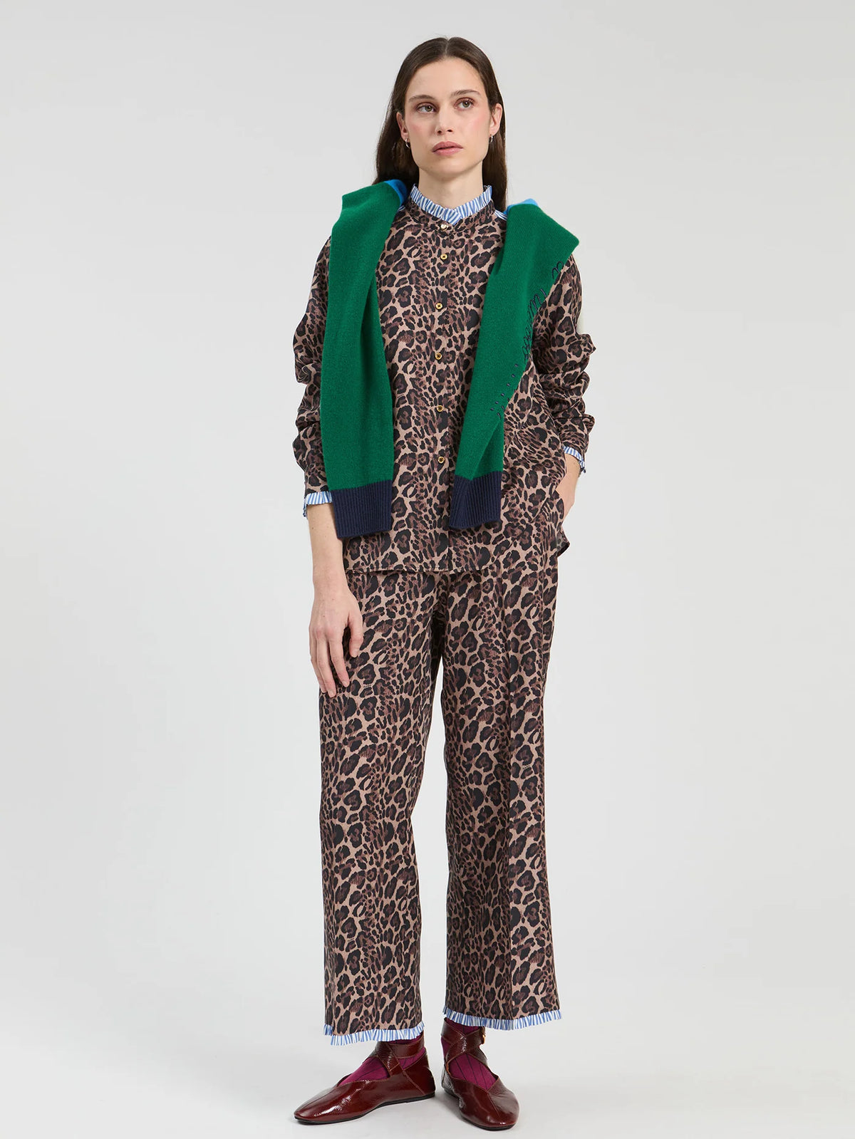 Animal Stripe Blouse