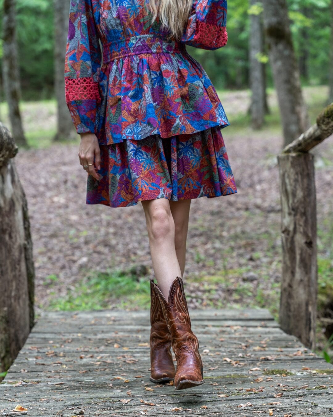 Natalie Mini Dress in Burgundy Rose