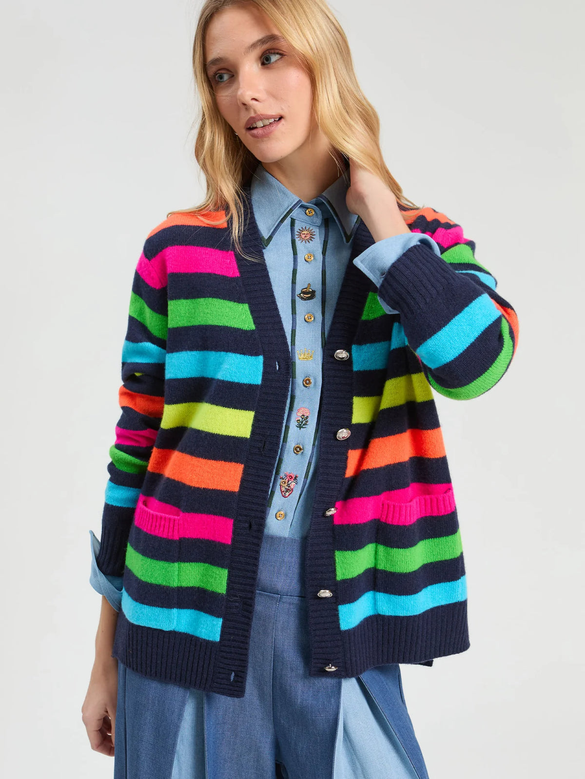 Alina Stripe Cardigan
