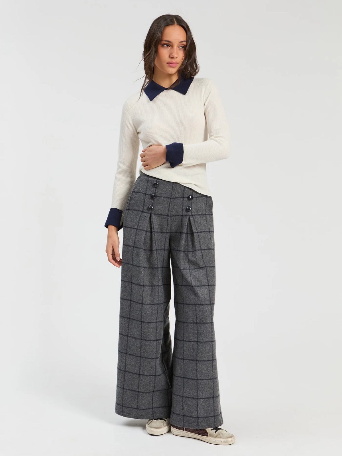 Johnny Collar Knit Top