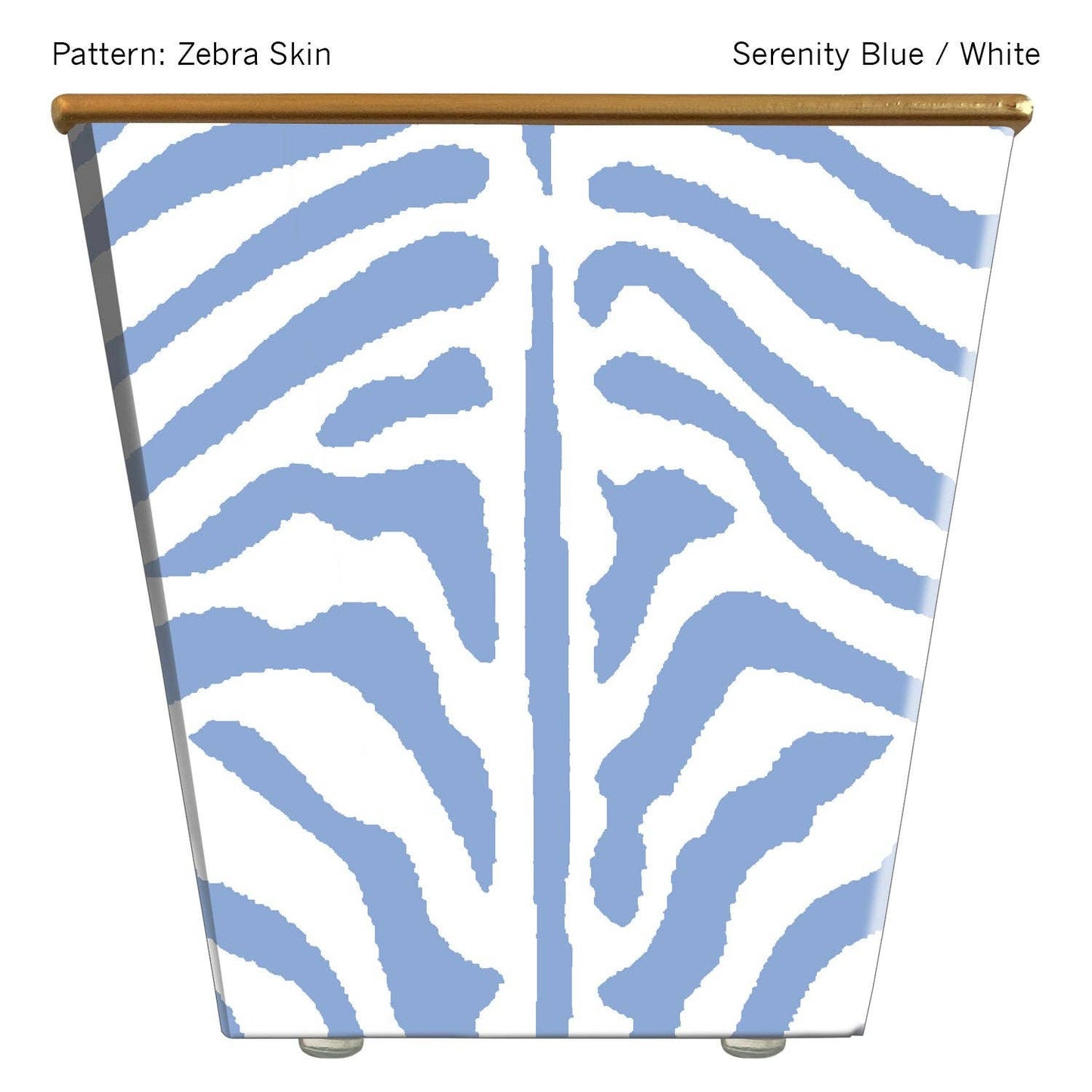 Large Cachepot Container: Zebra