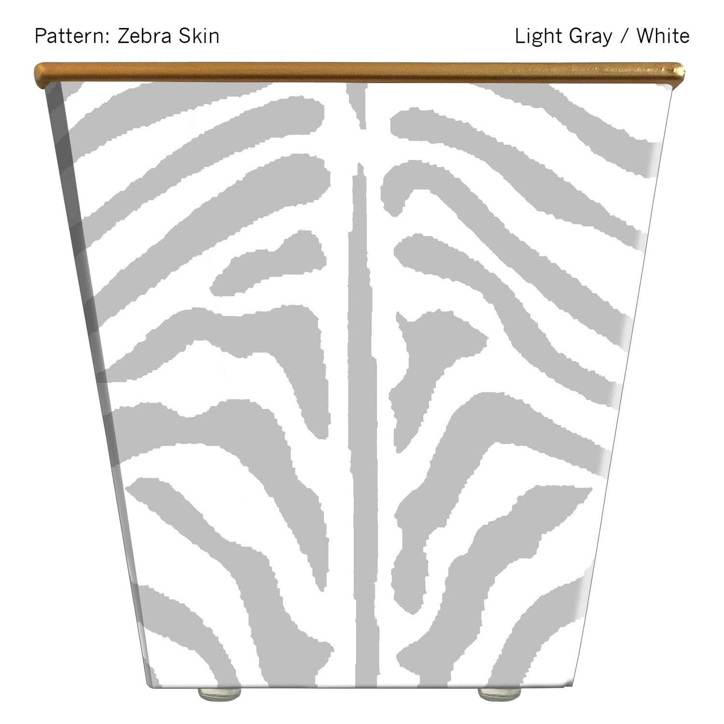 Large Cachepot Container: Zebra