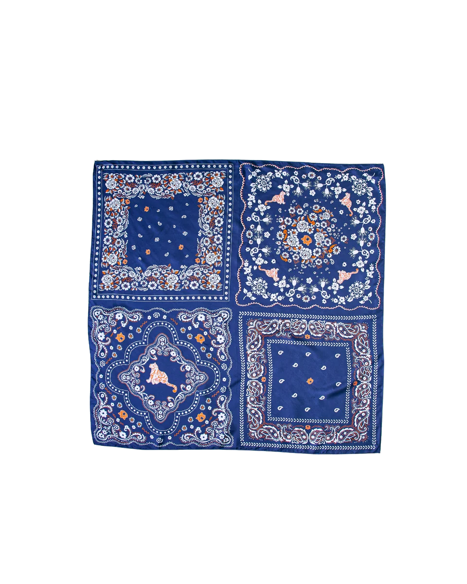 Gameday Square Silk Scarf