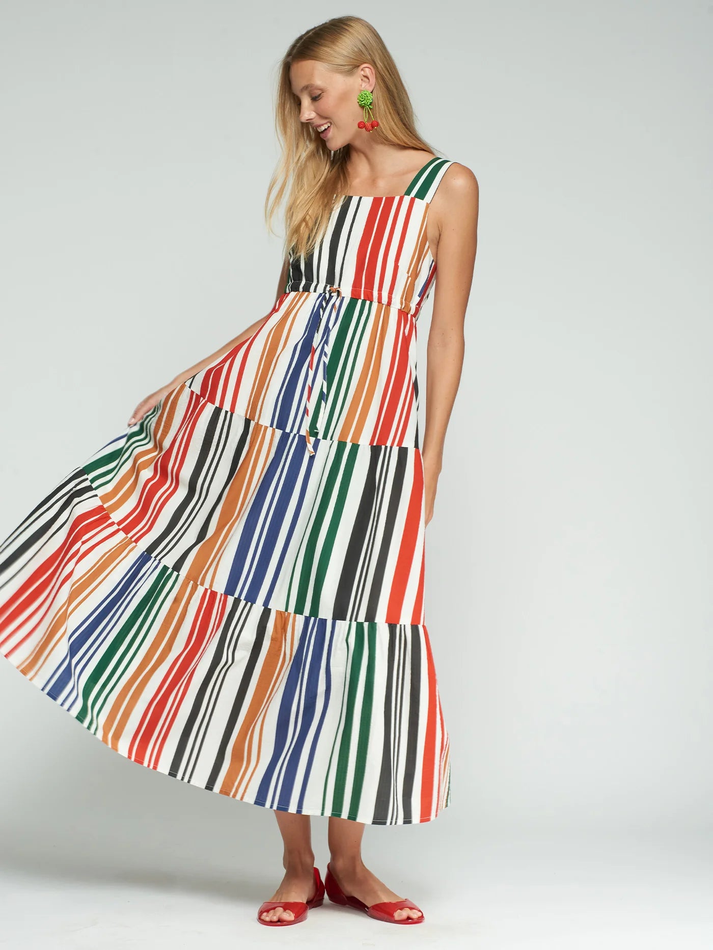 Striped Strappy Dress