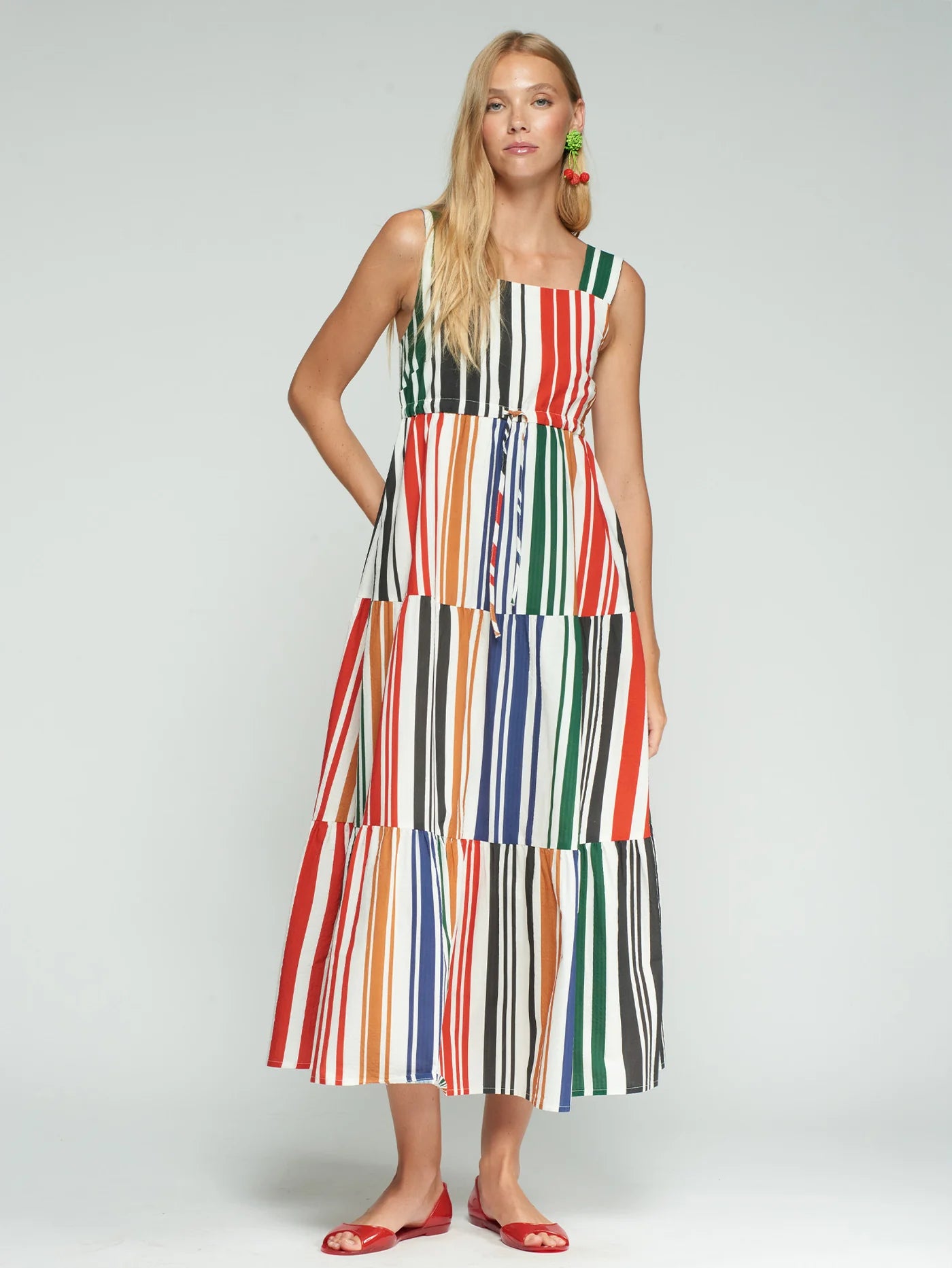 Striped Strappy Dress