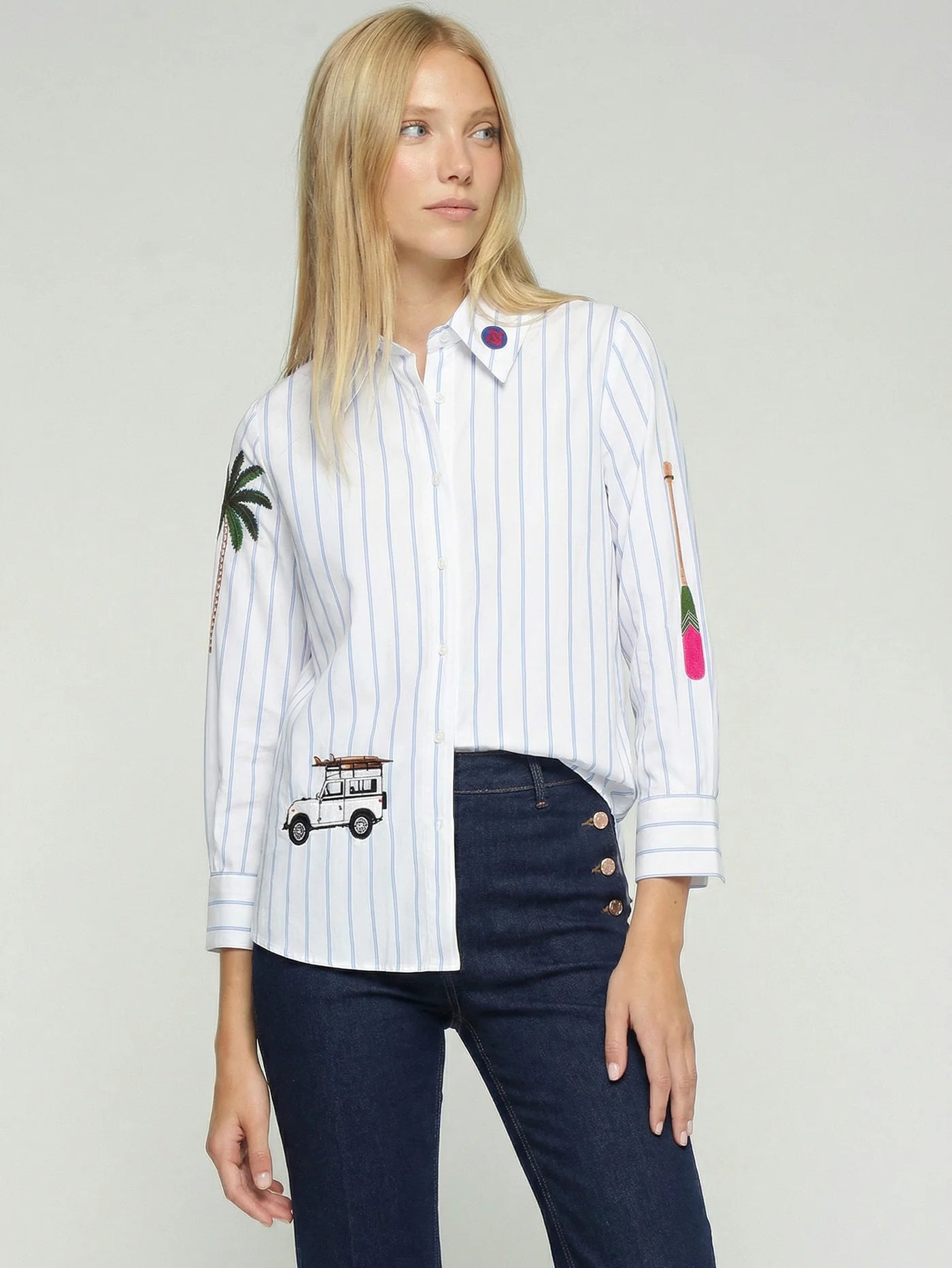 Embroidered Cotton Blouse