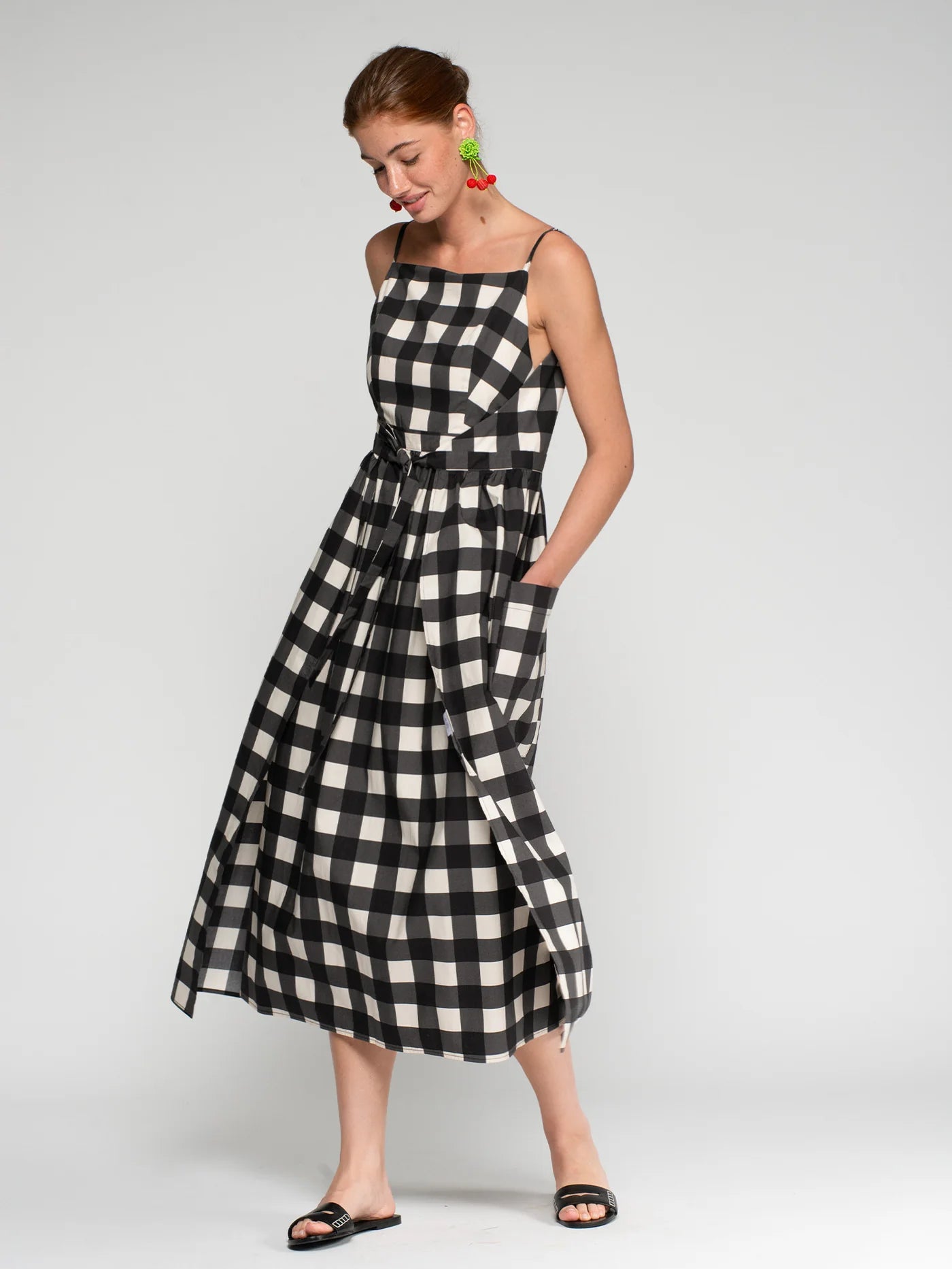 Gingham Tie Dress
