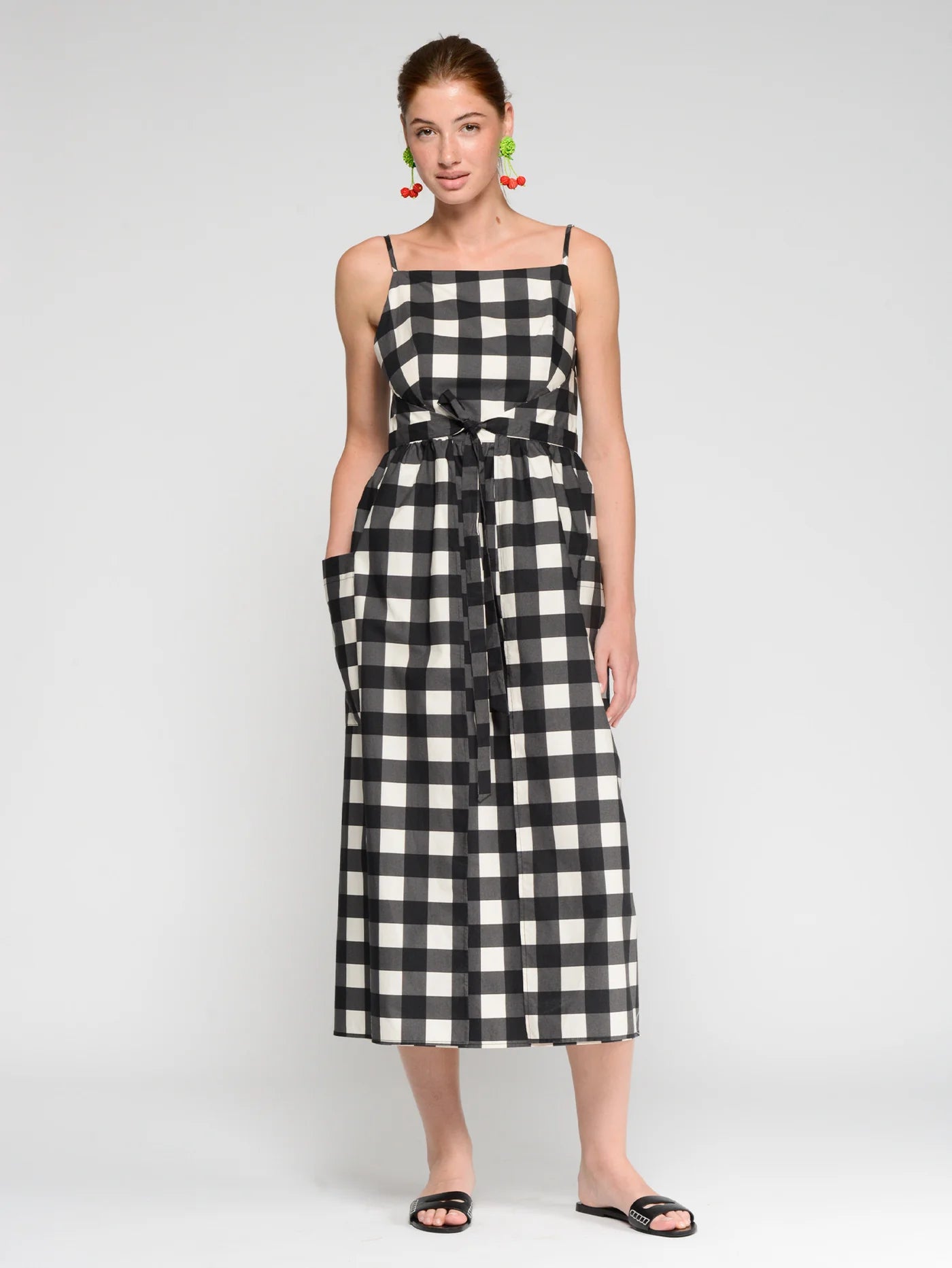 Gingham Tie Dress